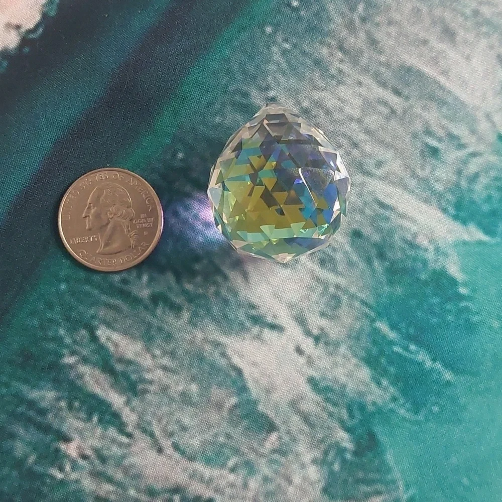 Iridescent Teardrop Crystal Prism
